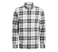 JACK & JONES Jprblubrook Check L/S Shirt Sn, Negro, L Hombres