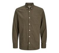 JACK & JONES Jprblubrook Twill Solid L/S Shirt Sn, Color Gris, L Hombres