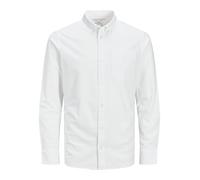 JACK & JONES JprblubrookCamiseta Oxford (Talla L/S) Camisa, Blanco, XXL para Hombre