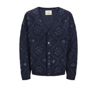 JACK & JONES JPRBLUMAGNE - Cárdigan de Punto, Night Sky/Pattern:Blue Pattern, XL