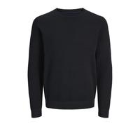 JACK & JONES Jprblunoah Knit Crew Neck BF Jersey de Punto, Black Beauty/Detail:Solid/Full Structure, L para Hombre