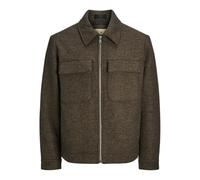 JACK & JONES Jprblurussel Wool Blend Jacket Sn Chaqueta Corta, Nuthatch/Detail:Twill, M Hombres