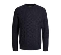 JACK & JONES Jprblusean Knit Cable Crew Neck Sn, Azul Marino, Hombre, Azul Marino, L