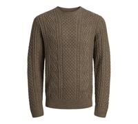 JACK & JONES Jprblusean Knit Cable Crew Neck Sn Jprbluson, Bola de Malta, XL para Hombre