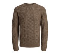 JACK & JONES Jprblusean Knit Cable Crew Neck Sn para Hombre, Bola de Malta, L