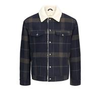 JACK & JONES Jprblutexas Wool Blend Trucker Jacket Sn, Dark Navy, M, azul marino, M