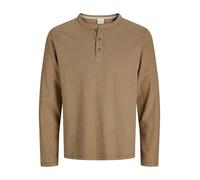 JACK & JONES Jprblutyrell LS Henley tee, Bola de Malta, L Hombres