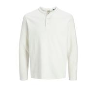 JACK & JONES Jprblutyrell LS Henley tee Camiseta, Cloud Dancer, S Hombres
