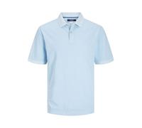 JACK & JONES Jprbluwilliam Wash SS Polo, Azul Claro, S para Hombre