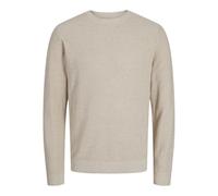 JACK & JONES Jprcclucas Structure Knit Crew Neck Jersey para Hombre, Cachemira Pura. Detalles: Twist, S
