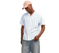 JACK & JONES Jprccmontana Resort Shirt S/S Sn Camisa de Manga Corta, Azul Palace/Ajuste: Relajado, XL para Hombre