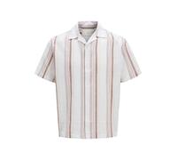 JACK & JONES Camisa magenta / altrosa / blanco M magenta / altrosa / blanco