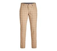 JACK & JONES JPRFRANCO Check Trouser Pantalones de Traje, Petrified Oak/Checks:Super Slim FIT, 46 de los Hombres