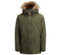 JACK & JONES Jprfred Arctic STS - Parka para hombre, Verde (Forest Night), M
