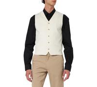 JACK&JONES JPRRIVIERA Chaleco de traje de lino para hombre, Cloud Dancer/Stripes: Slim Fit, 48, Cloud Dancer/Stripes:Slim Fit, 48