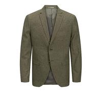 JACK & JONES Jprriviera Linen Blazer Slim Fit Sn, Travertine, 56 Hombres
