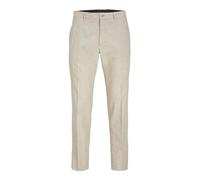 JACK & JONES Jprriviera Linen Trouser Slim Fit Sn Pantalón de Traje Entallado, Travertino/Ajuste: Corte Ajustado, 50 para Hombre