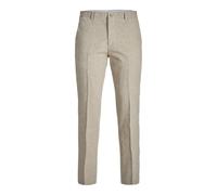 JACK & JONES JPRRIVIERA Linen Trouser Slim FIT SN, Pantalones de Traje de los Hombres, Beige/Fit:Slim FIT, 52