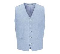 JACK & JONES Jprriviera Linen Waistcoat Chaleco de Traje, Troposphere/Fit: Slim Fit, 46 para Hombre