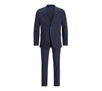 JACK & JONES JPRRIVIERA - Traje de Lino Slim Fit SN, Azul Marino/Ajustado: Corte Ajustado, 58