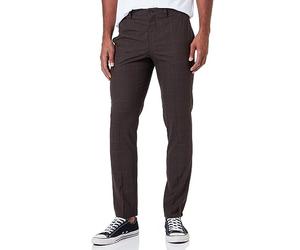 JACK&JONES JPRSOLARIS Check Trouser SN, Pantalones de Traje Hombre, Chocolate Torte/Checks:Super Slim FIT,