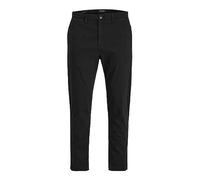JACK & JONES Jpstace Jjharlow Chino Noos Pantalones, Negro, 32W / 32L Hombres
