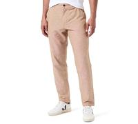 JACK & JONES Jpstace Jjsummer Linen Blend Pant Sn - Pantalones Chinos para Hombre, Rubber/Detail:Melange, 30W x 32L