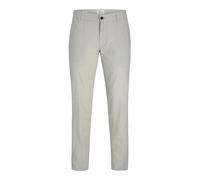 JACK & JONES Jpstace Jjsummer Linen Blend Pant Sn Pantalones de Tela, Wrought Iron/Detail:Melange, 28W / 32L para Hombre
