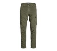 JACK & JONES Jpstace Jjtucker AMA Noos - Pantalones Cargo para Hombre, Noche de Oliva, 31W x 32L
