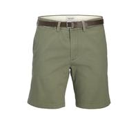 JACK & JONES Jpstadam Pantalones Cortos Chinos con cinturón SRT, Deep Lichen Green, M