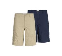 JACK & JONES Jpstcole Jjcampaign Short 2pk MP Pantalones Cortos, Beige, S Hombres