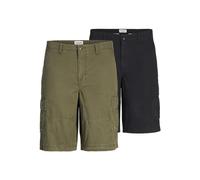 JACK & JONES Jpstcole Jjcampaign Short 2pk MP Pantalones Cortos, Negro, S Hombres