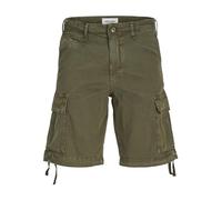 JACK & JONES Pantalón cargo 'JPSTCole JJTucker' oliva, Talla 35-36
