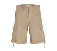JACK & JONES Jpstcole Jjtucker Cargo Short Sn Pantalones Cortos, Dune/Detail:Solid, S para Hombre
