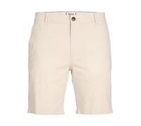 JACK & JONES Jpstdave Jjlinen Shorts AKM PS Pantalones Cortos Chinos, Moonbeam/Detalle: sólido, 42 Grande Hombres