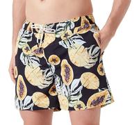JACK & JONES Jpstfiji Jjswim AOP Originals LY Bañador Corto, Negro, M para Hombre