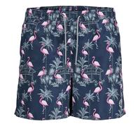 JACK & JONES Jpstfiji Jjswim AOP Ss24 LY Sn Pantalones Cortos, Azul Marino, M para Hombre