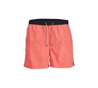 JACK & JONES Bermudas 'JPSTFiji' coral / negro / blanco, Talla S
