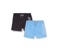 JACK & JONES Jpstfiji Jjswim Double Logo 2pk MP Bañador Corto, Negro, S Hombres