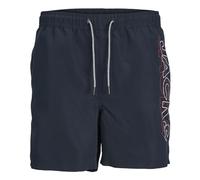 JACK & JONES JPSTFIJI JJSWIM Double Logo LY SN MNI, Azul Marino, 128