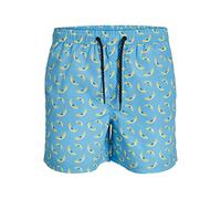 JACK & JONES Jpstfiji Jjswim Funny Bañador para Hombre, Ethereal Blue, M