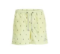 JACK & JONES Jpstfiji Jjswim Small Stripes LY Jnr Bañador Corto, Amarillo neón, 176 cm para Niños