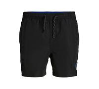 Jack & Jones Jpstfiji Jjswim Solid Sn Ly Bañador corto, Hombre, Negro, S