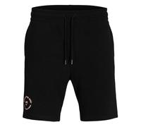 JACK & JONES Jpstgordon Jjsimon-Pantalones Cortos de chándal NAF, Negro, XL Hombres