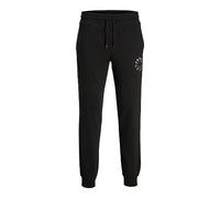 JACK & JONES Jpstgordon Jjwarrior-Pantalones de chándal, Negro, M para Hombre