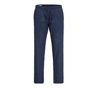 JACK & JONES JPSTKANE JJSUMMER Linen Blend Jogger SN Pantalones de Tela, Azul Marino, M para Hombre