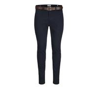 JACK & JONES Jpstmarco Franco Chino W Belt, Azul Marino, 33W / 32L