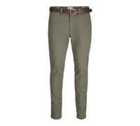 JACK & JONES Jpstmarco Franco Chino W Belt, Verde Oliva, 30W / 32L Hombres