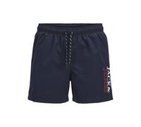 JACK & JONES Jpstmaui Jjswim Double Logo AKM Sn, Azul Marino, XXL Hombres