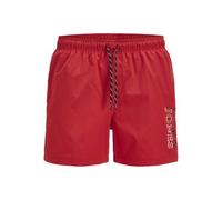 JACK & JONES Jpstmaui Jjswim Double Logo AKM Sn, Color Rojo, L Hombres